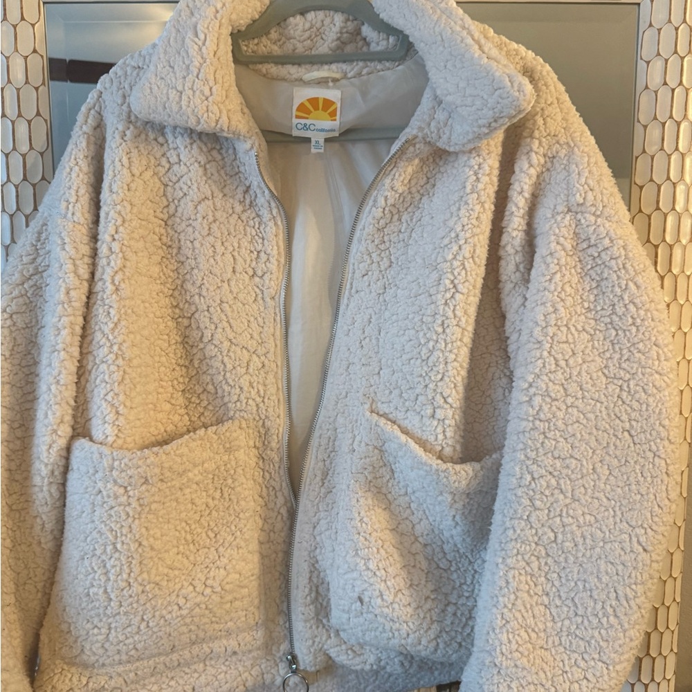 C&C California Cream Sherpa Jacket